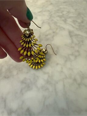 Yellow Drop Earrings